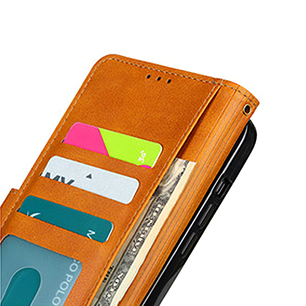 For iPhone 15 Pro Calf Texture PU Leather Canvas TPU Phone Case Magnetic Clasp Stand Wallet Cover For iPhone 15 Pro Calf Texture PU Leather Canvas TPU Phone Case Magnetic Clasp Stand Wallet Cover